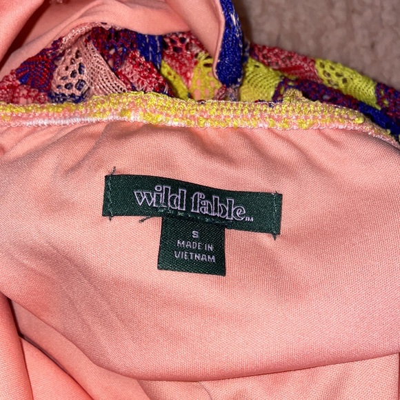 Colorful Beach Dress with Open Back and Leg Slit - Picture 5 of 5